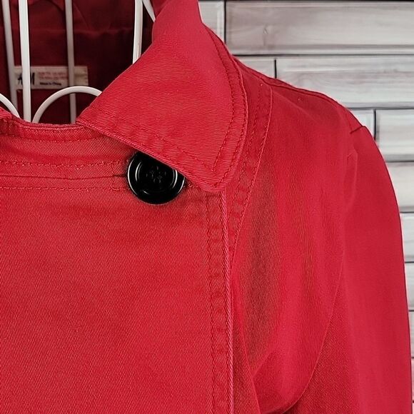 H&M red canvas jacket Juniors size 14 - Picture 5 of 12
